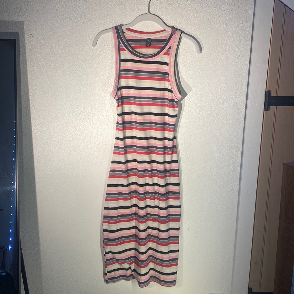 Multi color stripped dress. From AYLA